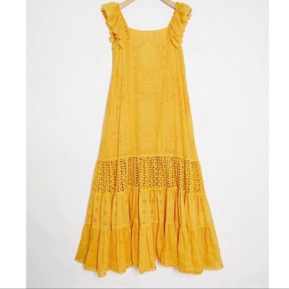 Anthropologie Payal Jain Fallon Dress yellow - Picture 3 of 11